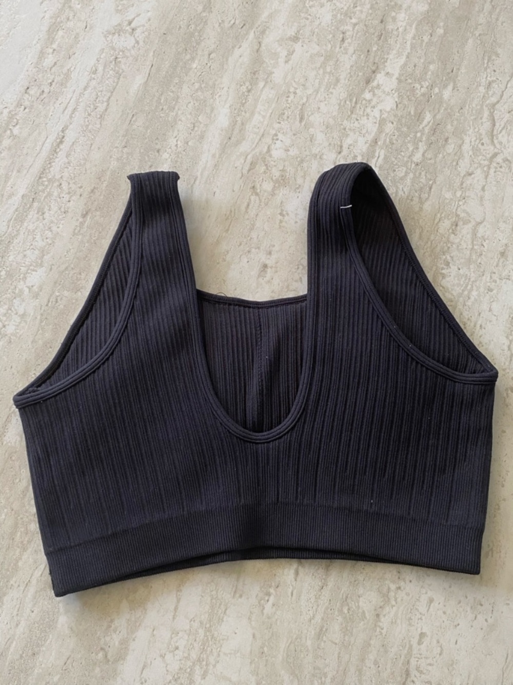 BuffBunny Black Ribbed bra - Picture 2 of 5